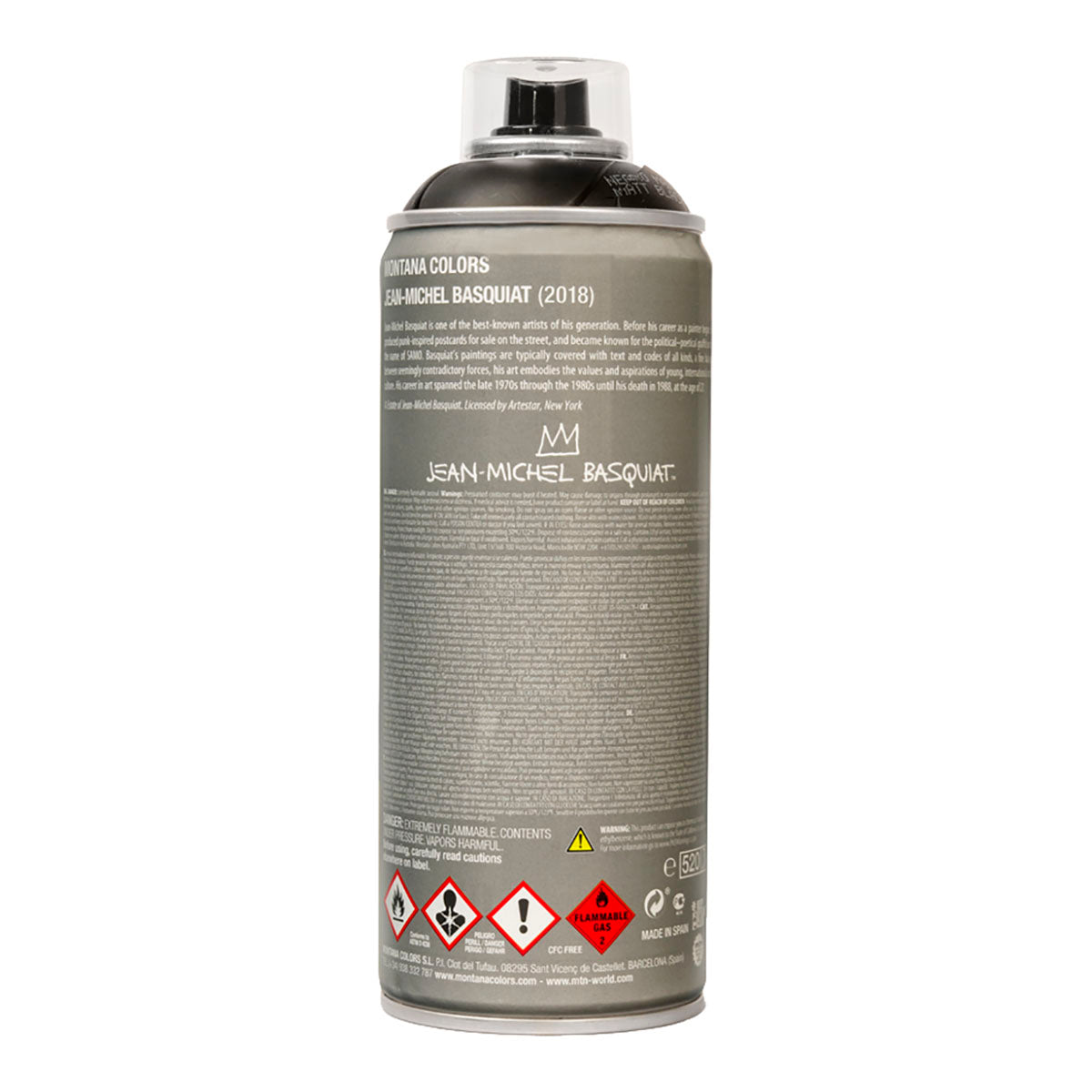MTN Jean-Michel Basquiat Limited Edition Spray Paint 400ml, Matt Black - image 2