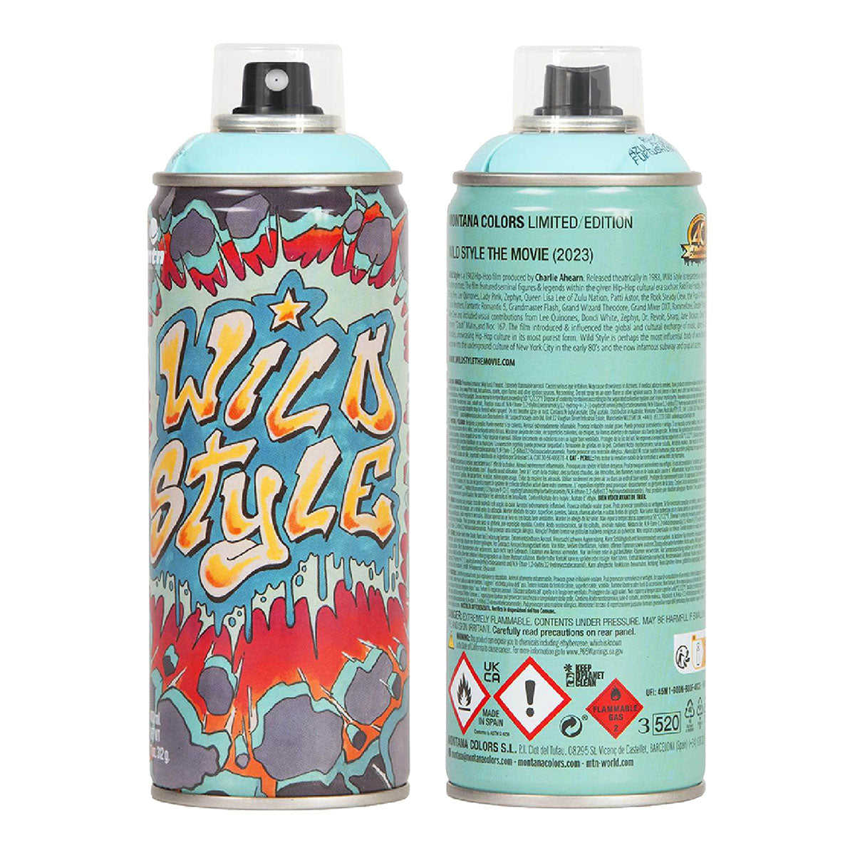 MTN Wild Style Limited Edition Spray Paint 400ml, Fukushima Blue - image 2