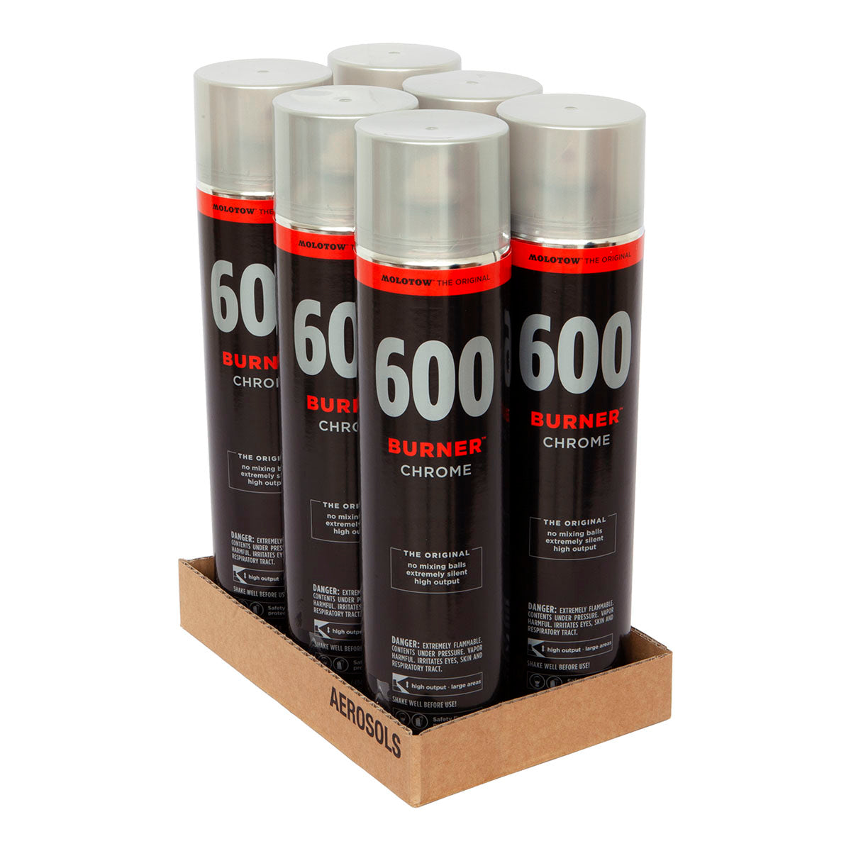 Molotow Burner Chrome 600 ml 6-pack - image 1