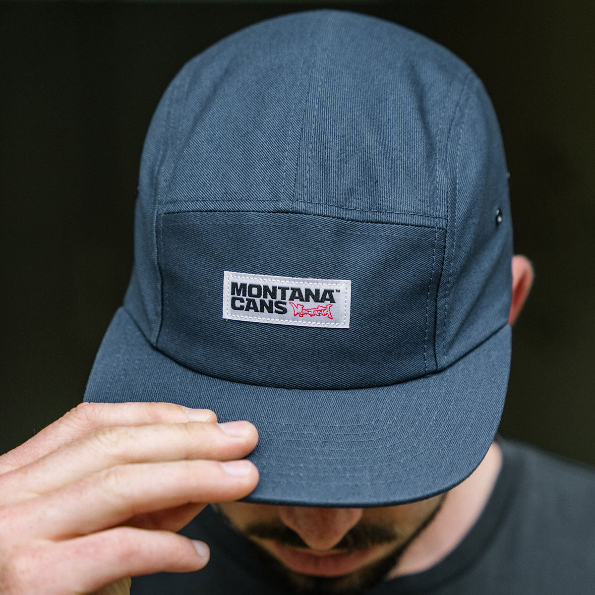 Montana Typo Logo 5-Panel Cap Navy - image 2