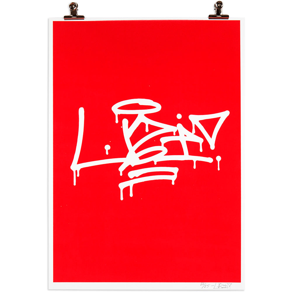 UZI - Motor Red (Silk Screen Print) - image 1