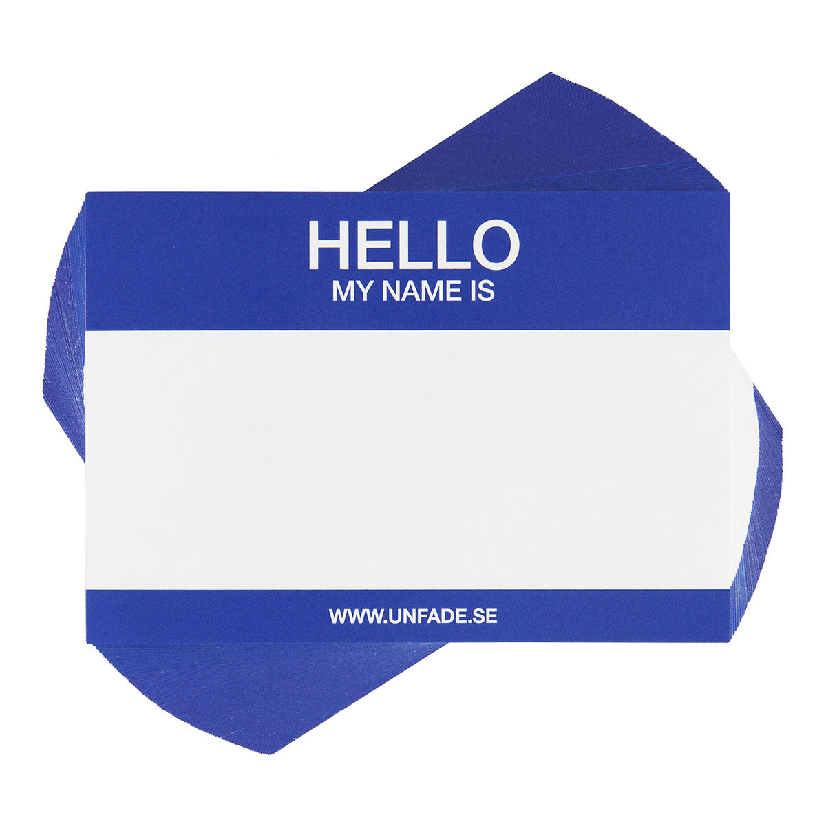 Hello My Name Is Stickers Blue, 50 pcs - image 1