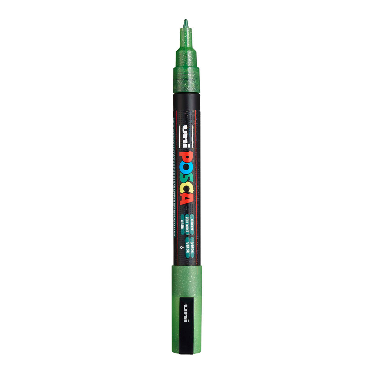 Uni Posca PC-3M Fine 1.3 mm paint marker in Glitter Green