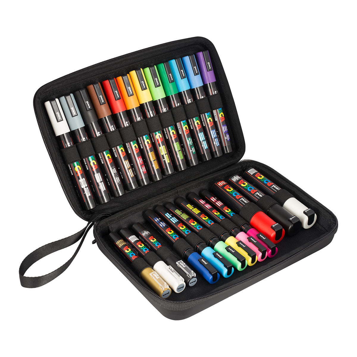 Uni Posca Markers Mixed 24 Set Suitcase - image 2