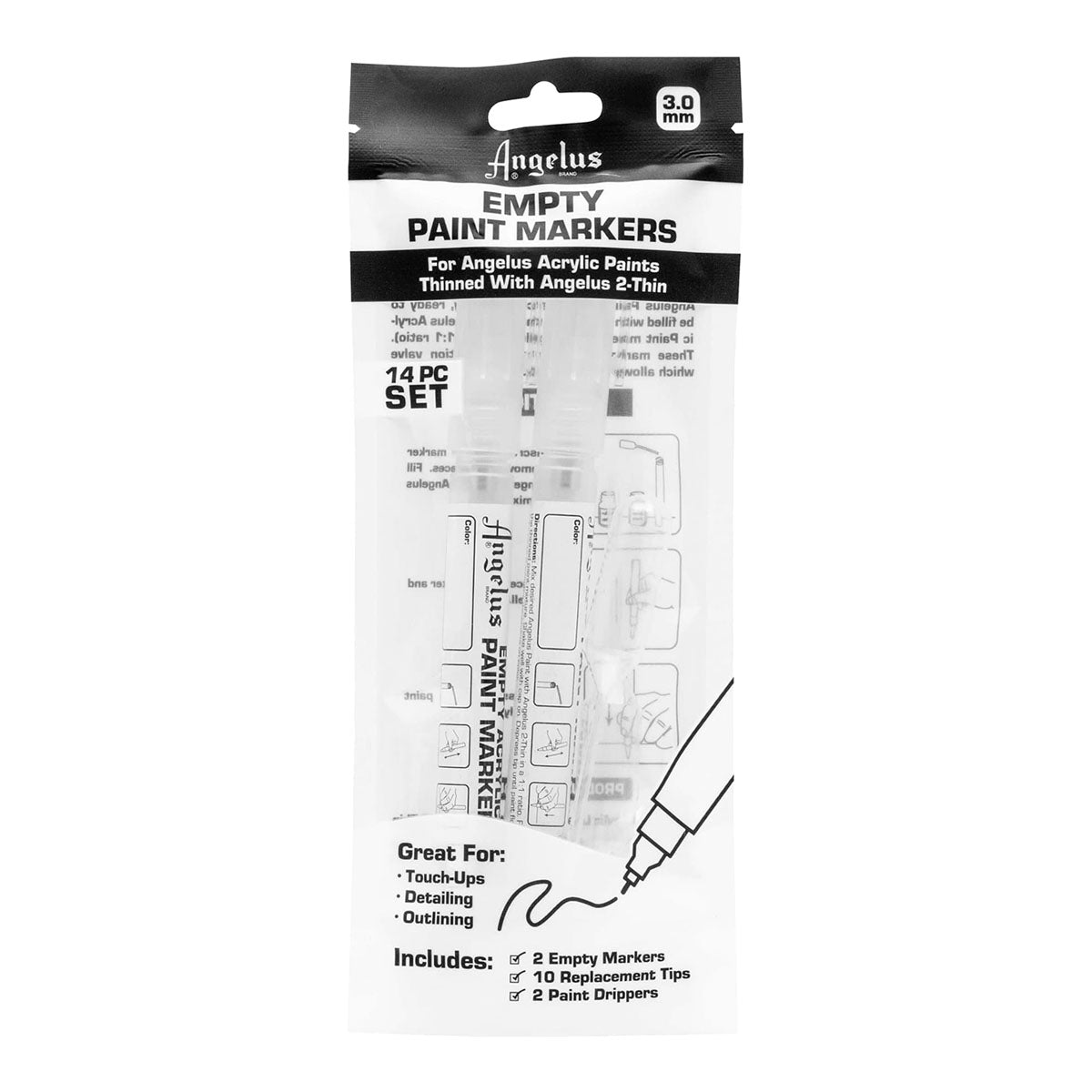 Angelus Empty Paint Marker 3 mm Set - image 1