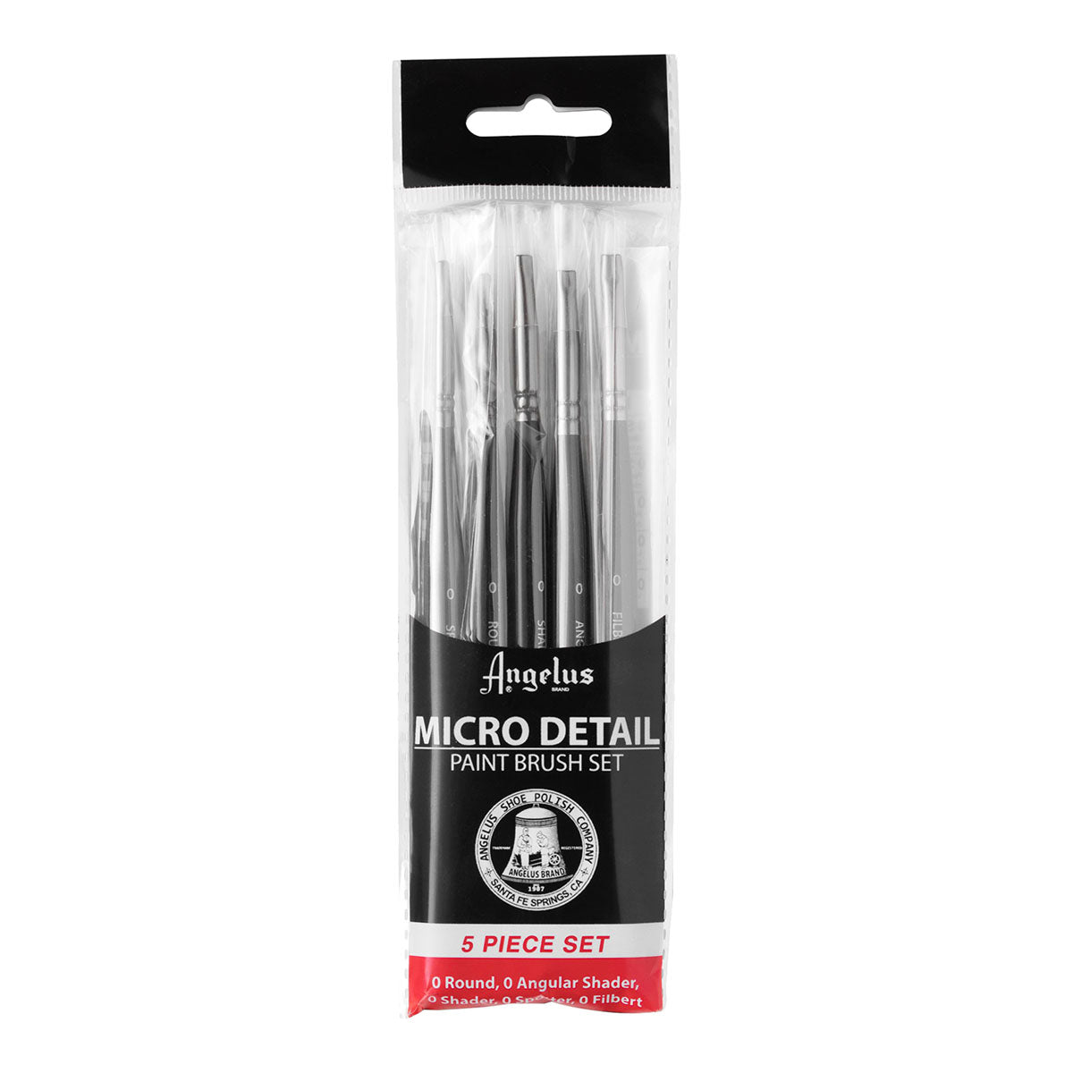 Angelus Acrylic Leather Paint Micro Detail Brush 5 Set - image 1