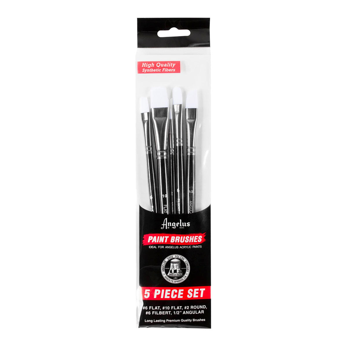 Angelus Acrylic Leather Paint Standard Brush 5 Set - image 1