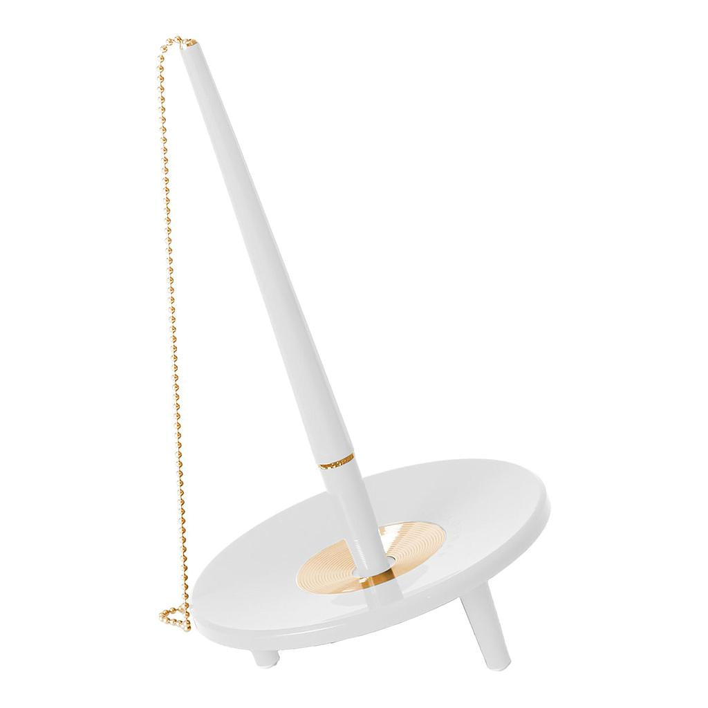 Ballograf Ballpoint Pen Desk Set, White/Gold - image 1