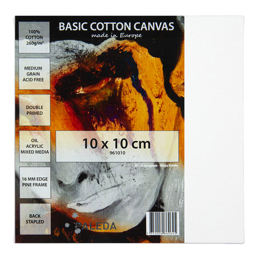 Basic Stretched Canvas 260 g Cotton 10 x 10 cm - image 1