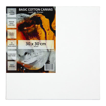 Basic Stretched Canvas 260 g Cotton 30 x 30 cm - image 1