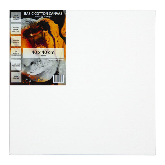 Basic Stretched Canvas 260 g Cotton 40 x 40 cm - image 1