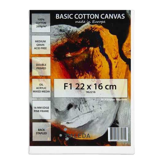 Basic Stretched Canvas 260 g Cotton F1 22 x 16 cm - image 1