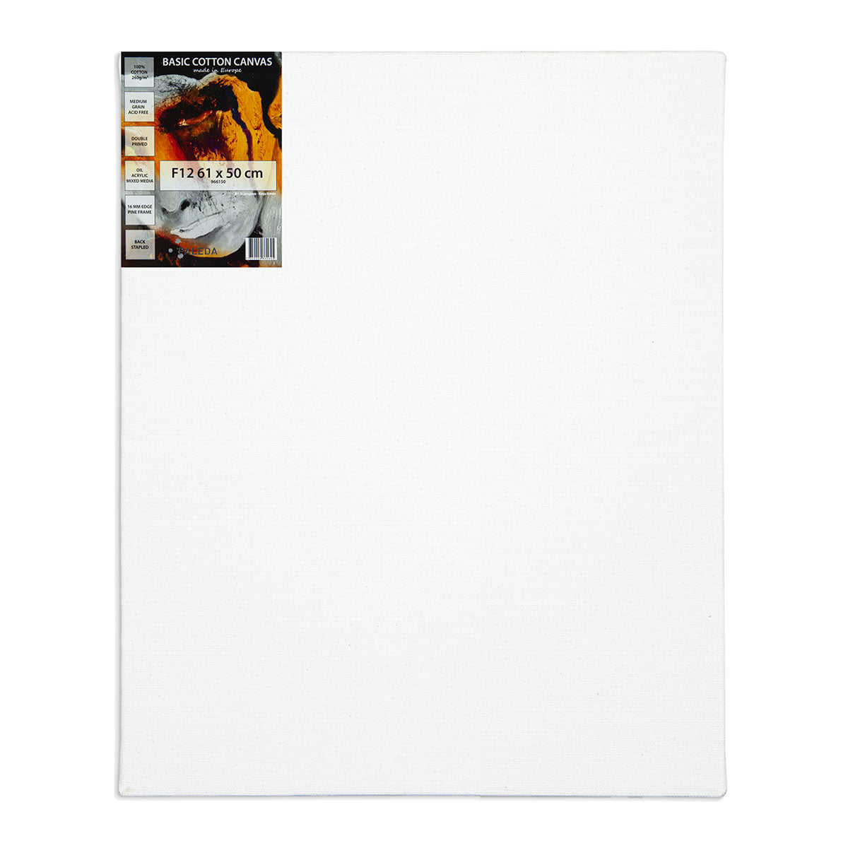 Basic Stretched Canvas 260 g Cotton F12 61 x 50 cm - image 1
