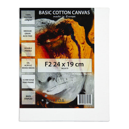 Basic Stretched Canvas 260 g Cotton F2 24 x 19 cm - image 1