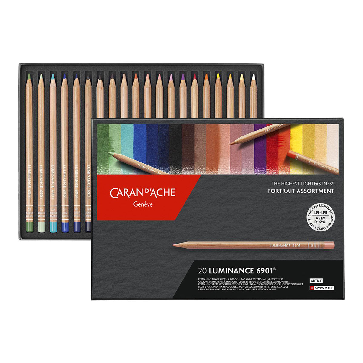 Caran d’Ache Luminance 6901 Coloured Pencils 20 Set Portrait - image 2