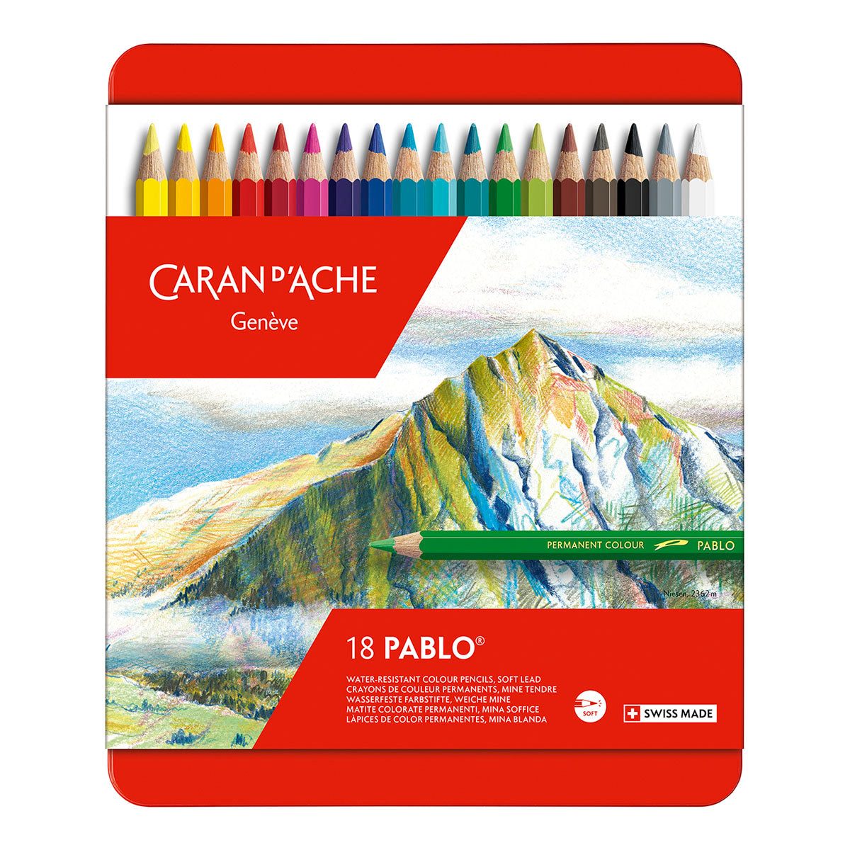 Caran d'Ache Pablo Coloured Pencils 18 Set - image 1