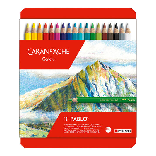 Caran d'Ache Pablo Coloured Pencils 18 Set - image 1