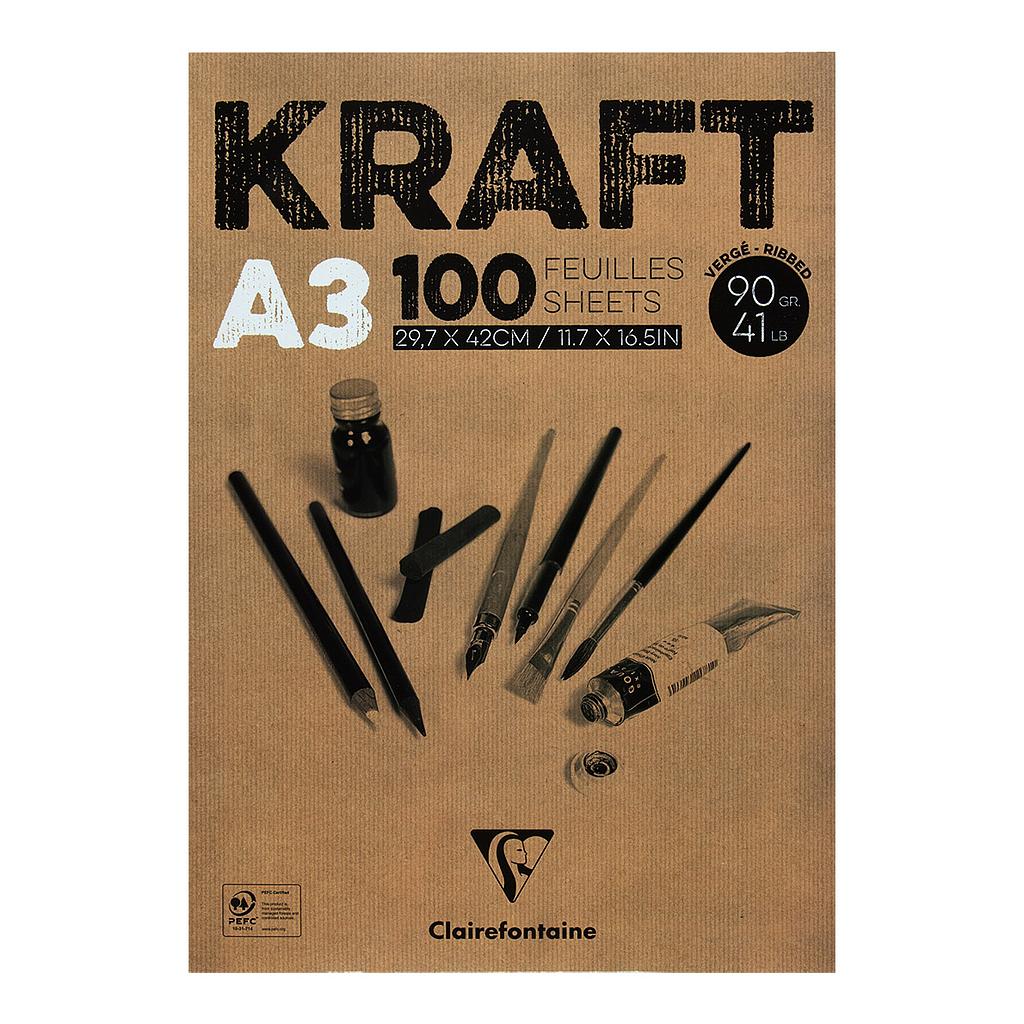 Clairefontaine Brown Kraft A3 Sketch Pad - image 1