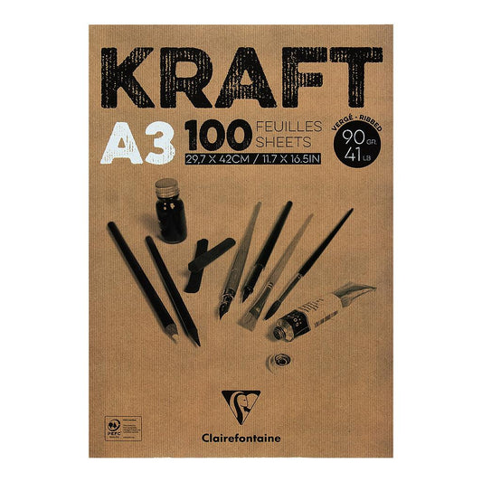 Clairefontaine Brown Kraft A3 Sketch Pad - image 1