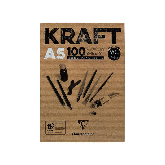 Clairefontaine Brown Kraft A5 Sketch Pad - image 1
