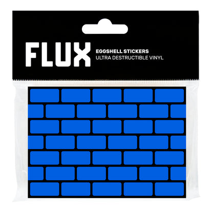 FLUX Eggshell Stickers 50 pcs Bricks Cyan - image 1