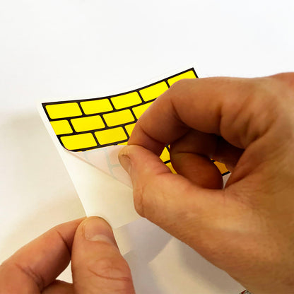 FLUX Eggshell Stickers 50 pcs Bricks Yellow - image 3