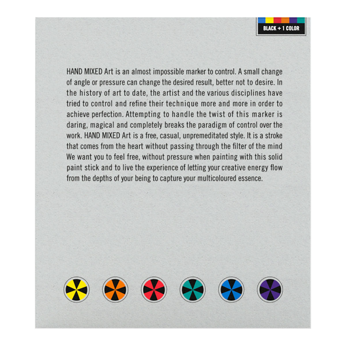 HAND MIXED Solid Paint Marker Pro ART 6 Set, Black + 1 Color - image 2