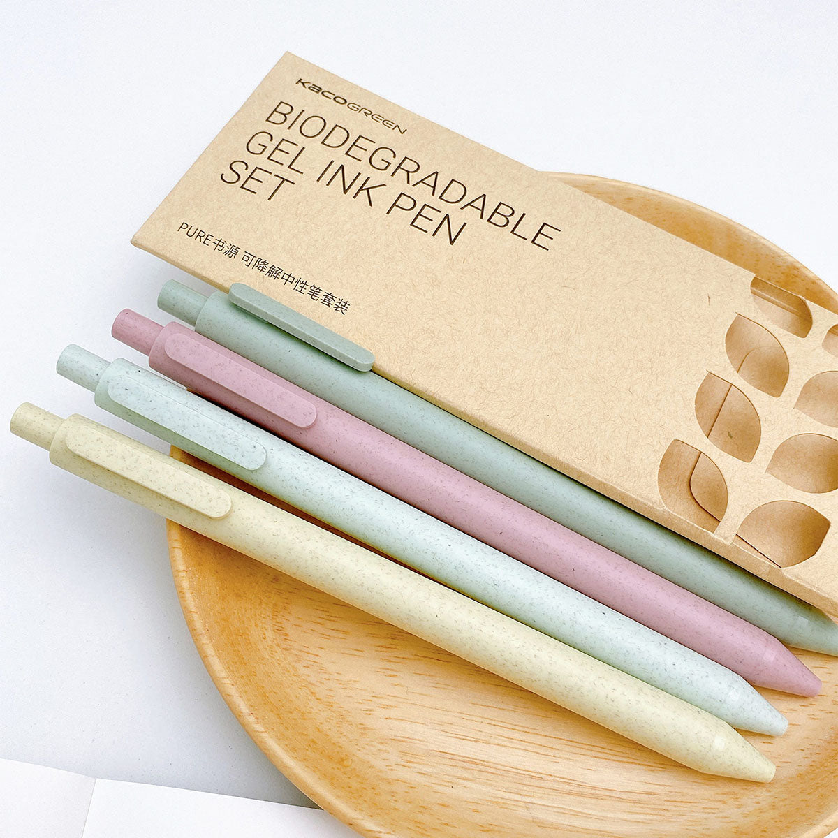 KACO Pure Biodegradable Soft Touch Gel Pen 0.5 mm 4 set Black - image 4