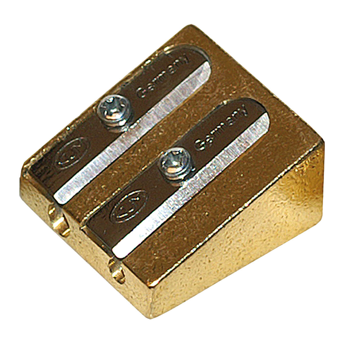 KUM 300-2 Brass 2-Hole Sharpener - image 1