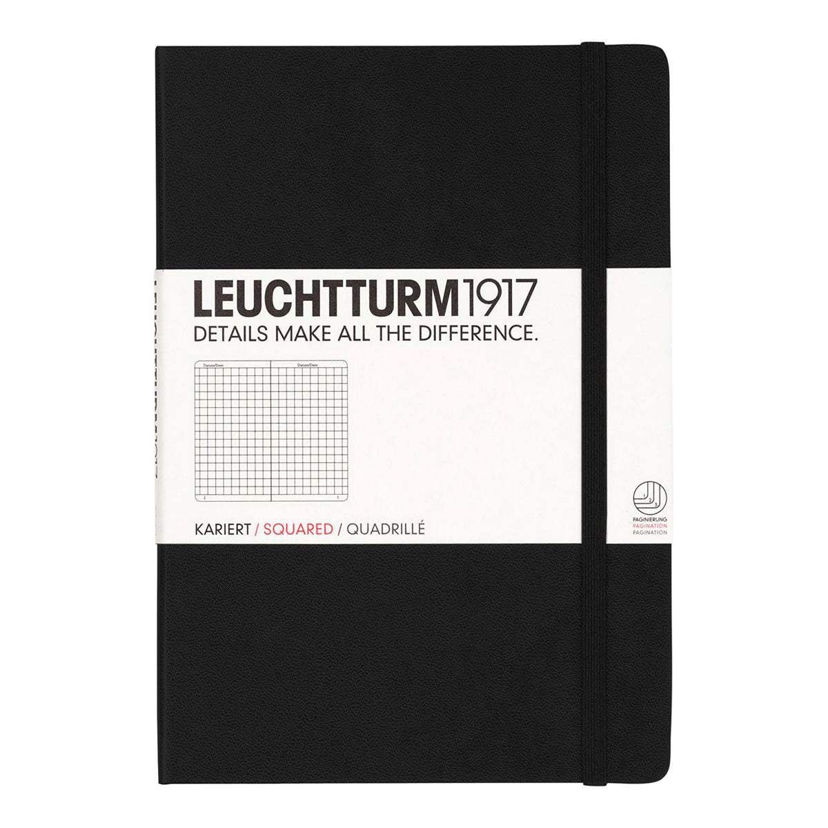 Leuchtturm1917 Notebook A5 Hard Cover, Squared - image 1