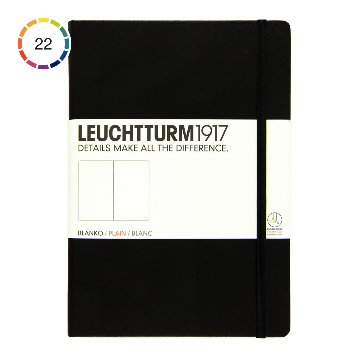 Leuchtturm1917 Notebook A5 Hard Cover, Plain - image 1