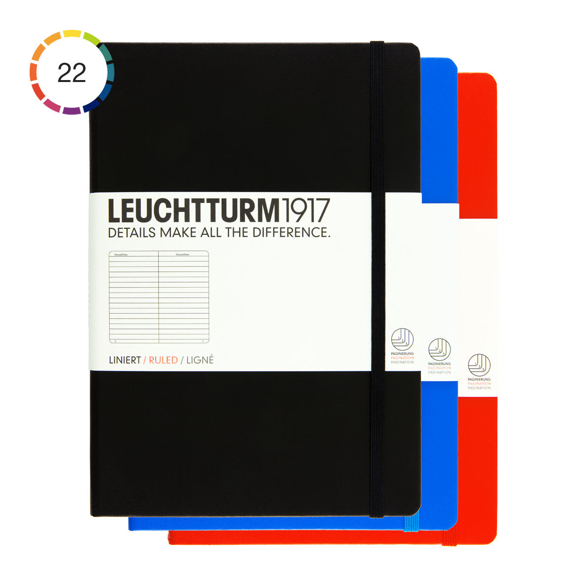 Leuchtturm1917 Notebook A5 Hard Cover, Ruled - image 2