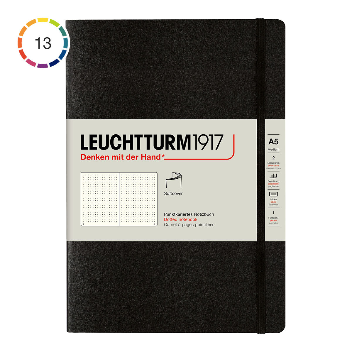 Leuchtturm1917 Notebook A5 Soft Cover, Dotted - image 1