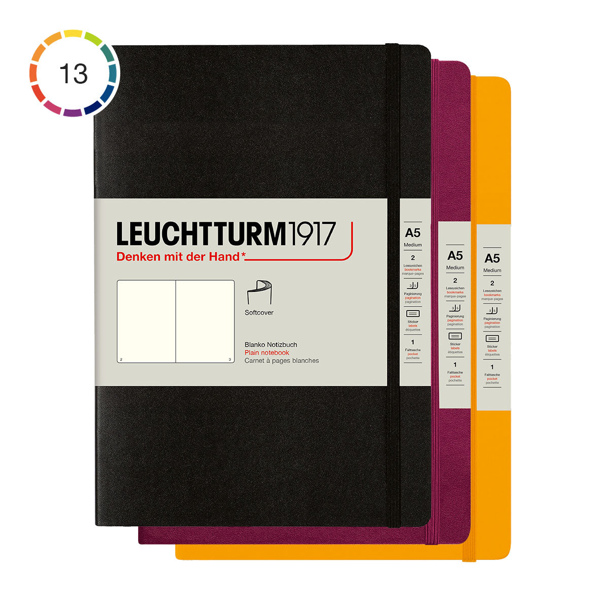 Leuchtturm1917 Notebook A5 Soft Cover, Plain - image 2