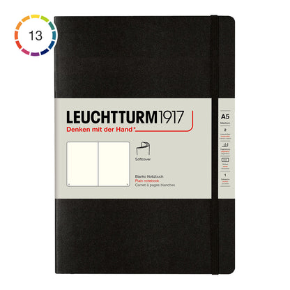 Leuchtturm1917 Notebook A5 Soft Cover, Plain - image 1