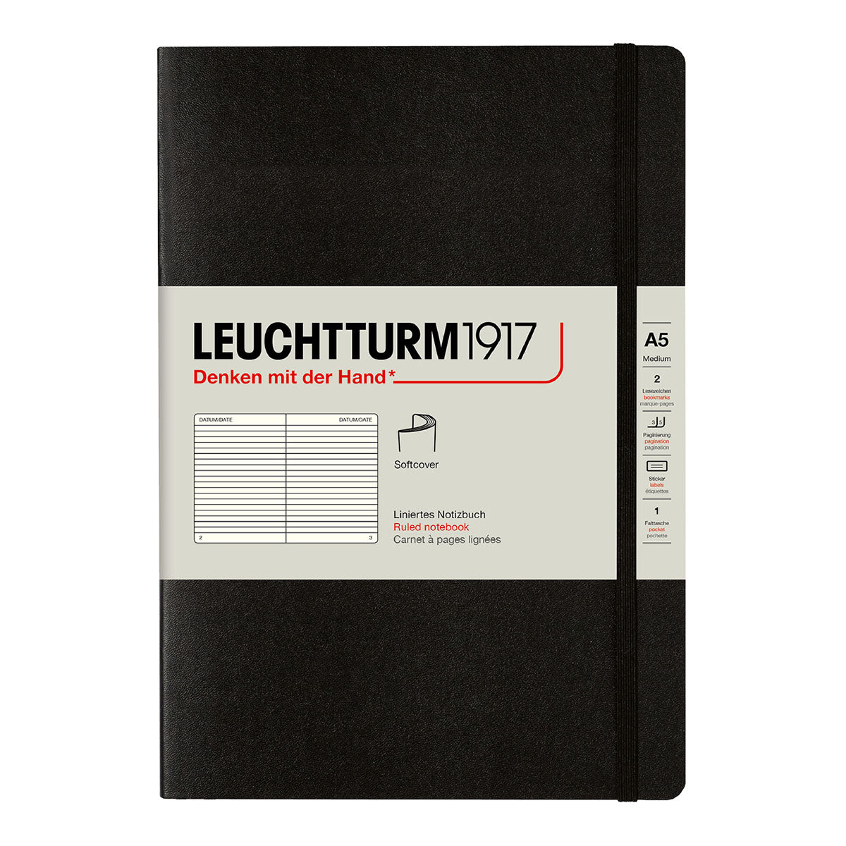 Leuchtturm1917 Notebook A5 Soft Cover, Ruled - image 3