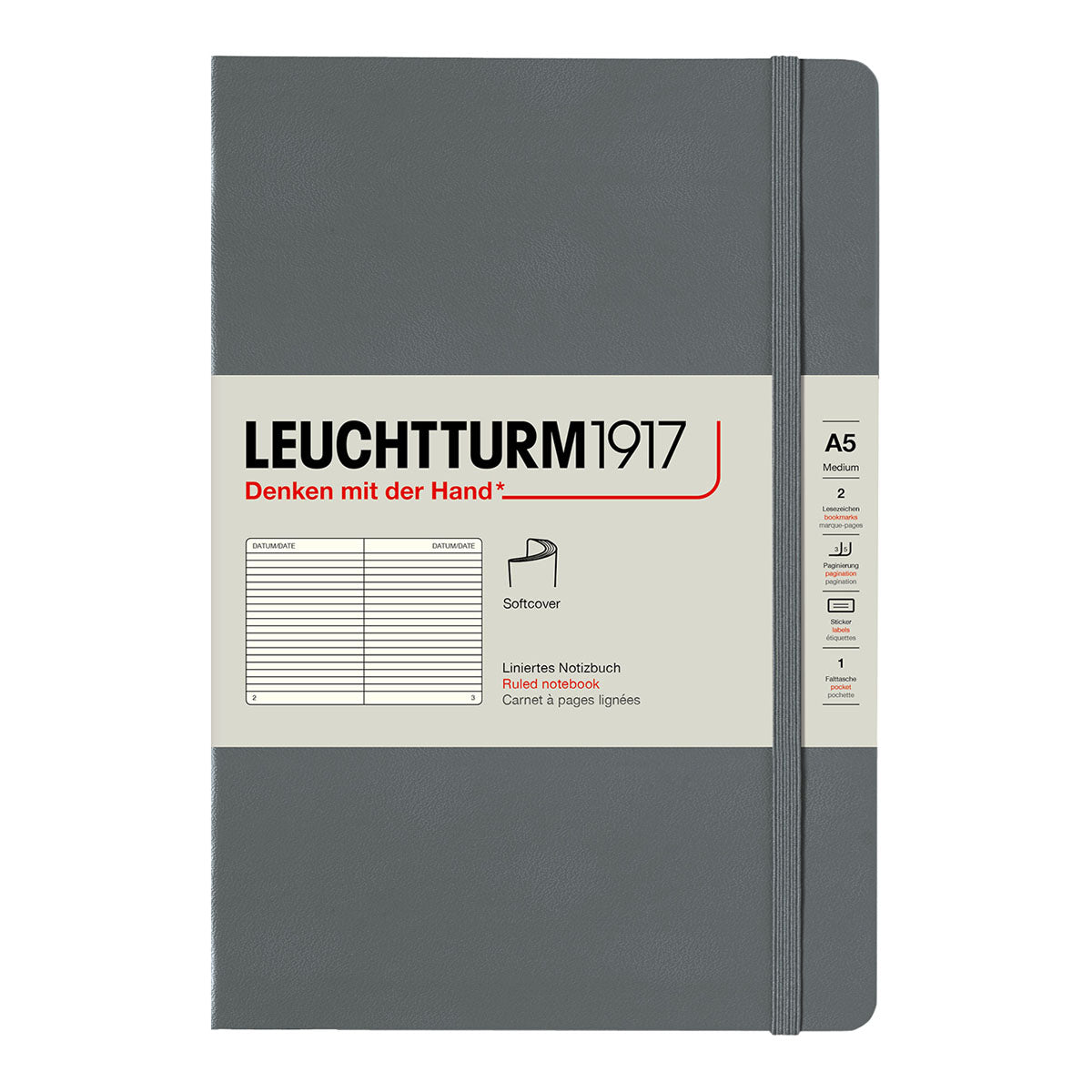 Leuchtturm1917 Notebook A5 Soft Cover, Ruled - image 4