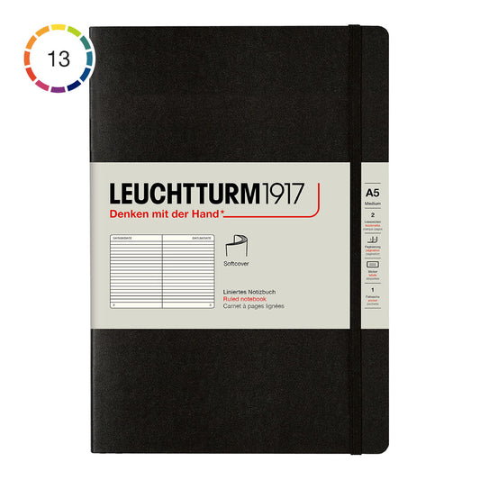 Leuchtturm1917 Notebook A5 Soft Cover, Ruled - image 1