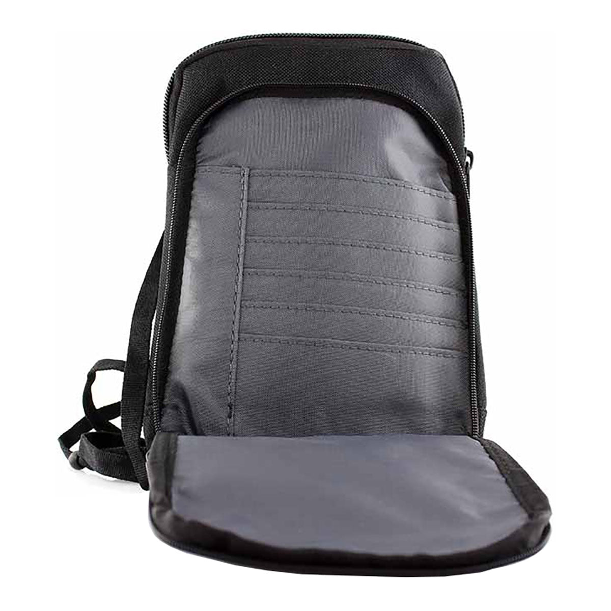 Loop Pusher Shoulder Black Bag White Logo - image 3