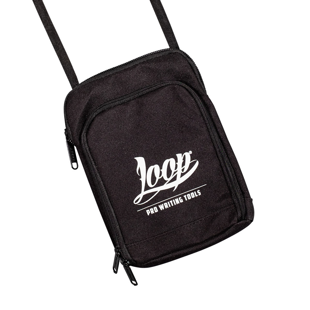 Loop Pusher Shoulder Black Bag White Logo - image 5