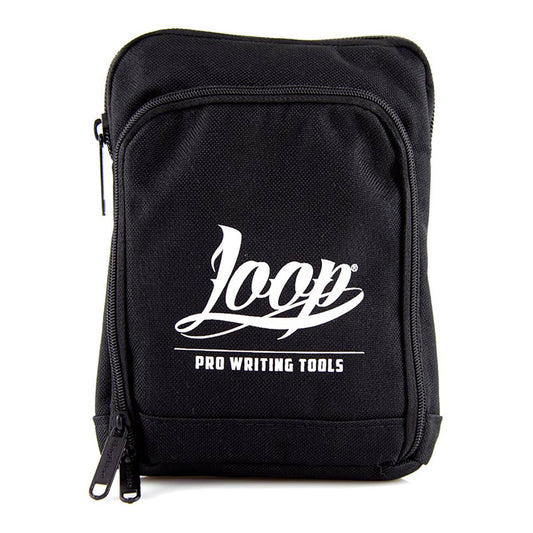 Loop Pusher Shoulder Black Bag White Logo - image 1