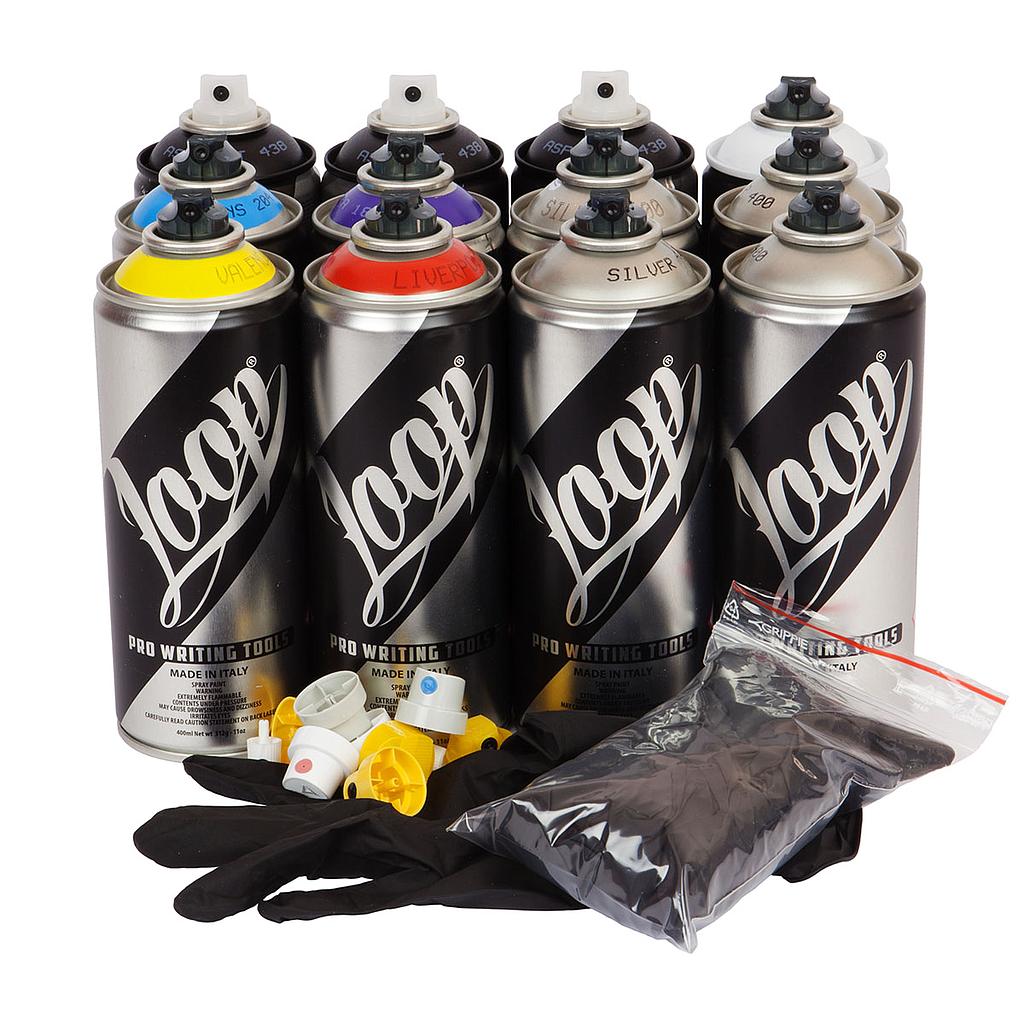 Loop Spray Paint 400ml 12-Pack, Silver B - image 1