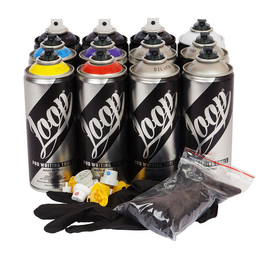 Loop Spray Paint 400ml 12-Pack, Silver B - image 1