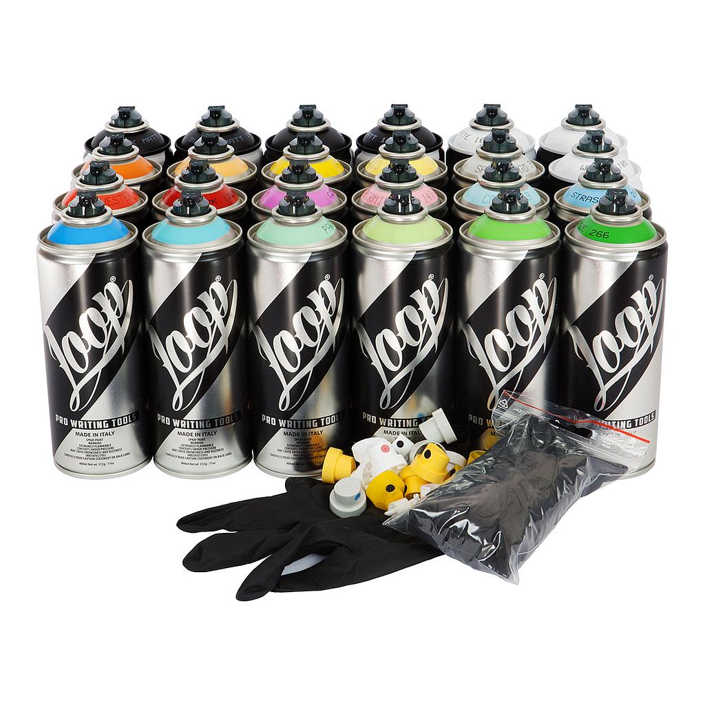 Loop Spray Paint 400ml 24-Pack, A - image 1
