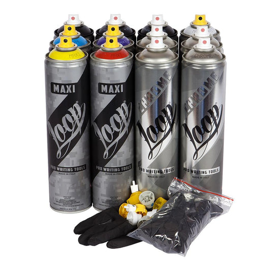 Loop Spray Paint 600ml 12-Pack, Chrome B - image 1