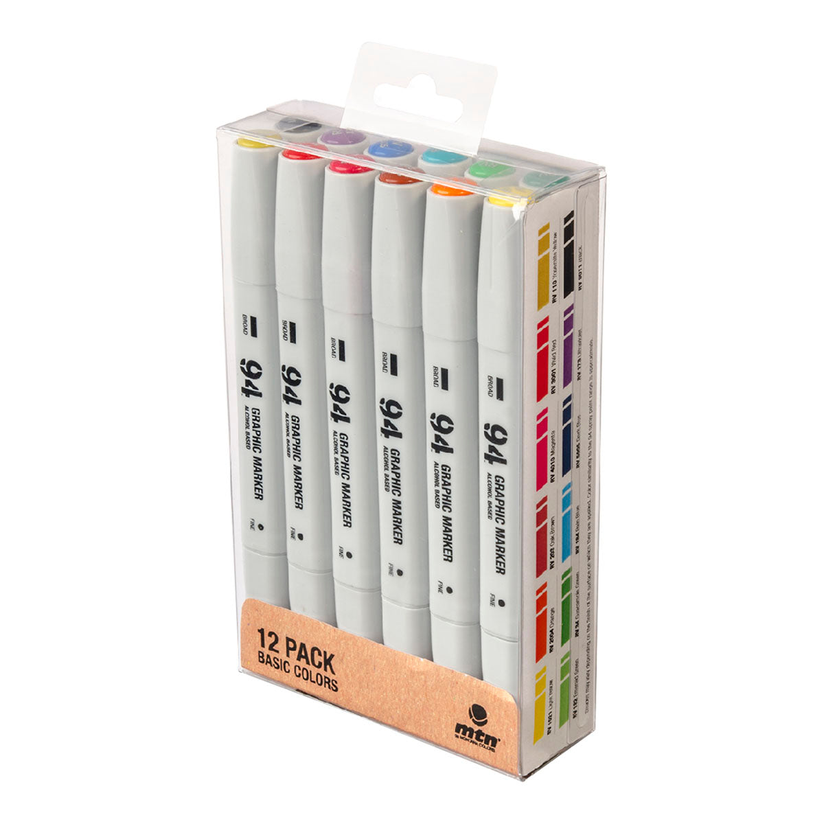 MTN 94 Graphic Marker 12-pack Basic Colors - image 1