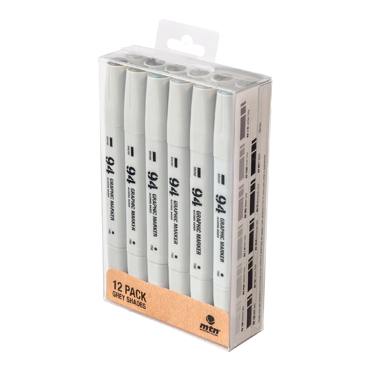 MTN 94 Graphic Marker 12-pack Grey Shades - image 1