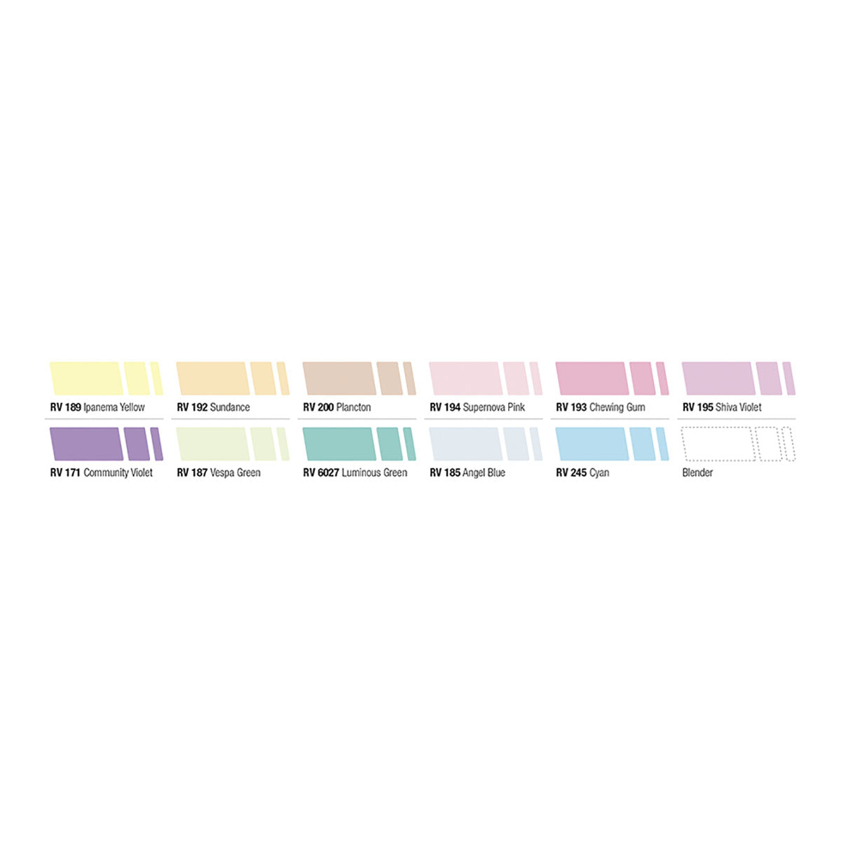 MTN 94 Graphic Marker 12-pack Pastel Colors - image 3