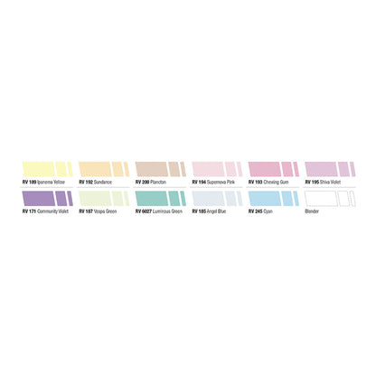 MTN 94 Graphic Marker 12-pack Pastel Colors - image 3