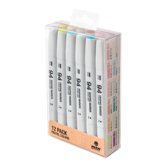 MTN 94 Graphic Marker 12-pack Pastel Colors - image 1